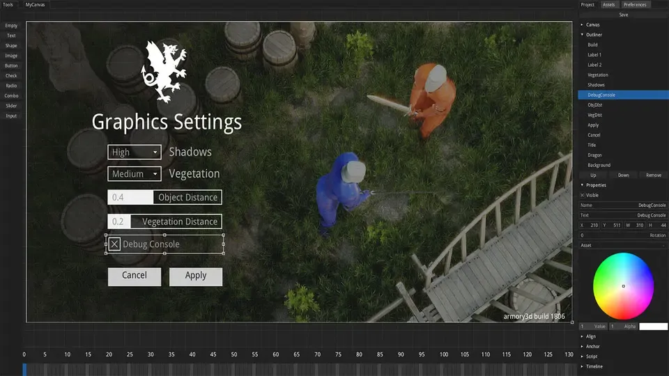 Armory 3D Engine Screenshot